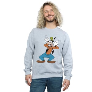 Disney Heren Gek Goofy Sweatshirt (Sportgrijs)
