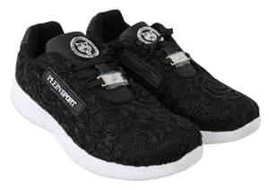Plein Sport Women's Black Polyester Runner Joice Sneakers Shoes