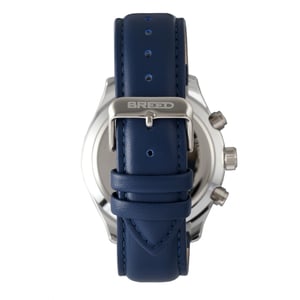 Breed Maverick chronograaf horloge met leren band en datum