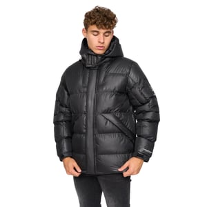 Crosshatch Mens Camptor Panelled Jacket (Svart)
