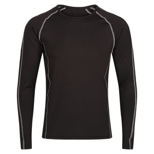 Regatta Heren Pro Base Layer Top met lange mouwen (Zwart)