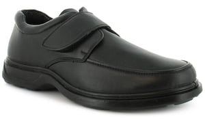 Comfisole Mens Smart Shoes Percy Touch Fastening black