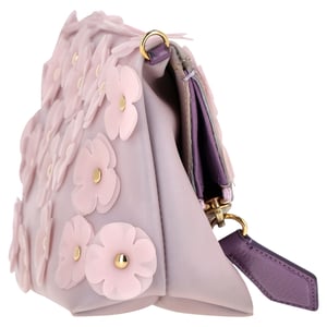 Burberry The Petal in Flowers Pouch in Purple Rubber