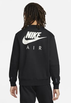Nike Air Heren fleece trainingspak met ronde hals en geborstelde achterkant