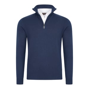 Cappuccino Italia Mock zip pullover