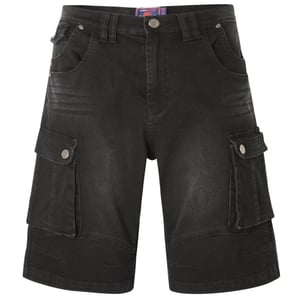 Kam Big & Tall Men's Denim Cargo Shorts