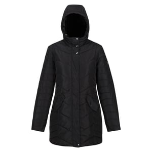 Regatta Womens/Ladies Panthea Insulated Padded Hooded Jacket (Black)