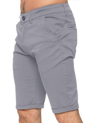 Enzo Men's Slim Fit Stretch Chino Shorts