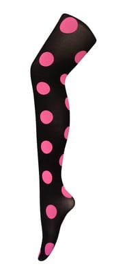 Sock Snob - Färgade 80 denier ogenomskinliga mode-strumpbyxor för damer - Big Spot