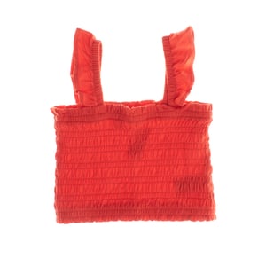665820 Girl's Ruched Strap Top