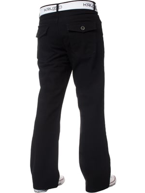 Kruze Mens Bootcut Denim Jeans