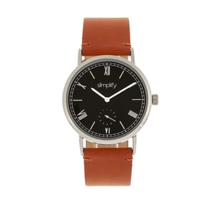 Vereenvoudig het 5100 horloge met leren band