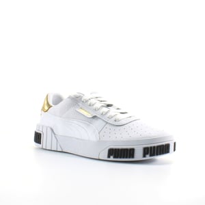 Puma Cali Bold Vit Läder Dam Snörning Träningsskor 371207 01