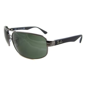 Rayban Zonnebril 3445 Gunmetal Groen 004