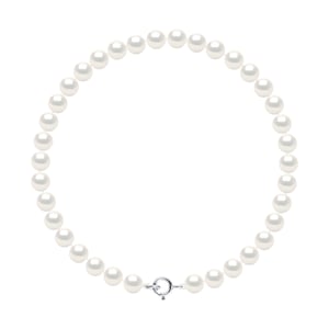 Armband Water Parels Sweet Ronde 5-6mm Wit Wit Goud 18 Karaat "HUWELIJK"