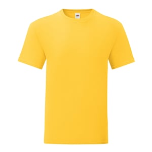 Fruit of the Loom Heren Iconisch 150 T-Shirt (Zonnebloem)