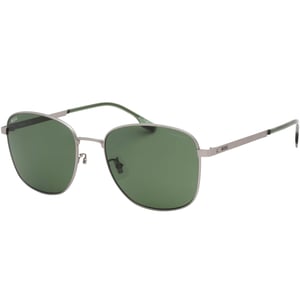 Hugo Boss groene gepolariseerde lens matte ruthenium zonnebril