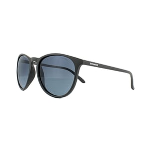 Polaroid Cat Eye Womens Matt Black Grey Gradient Polarized Sunglasses