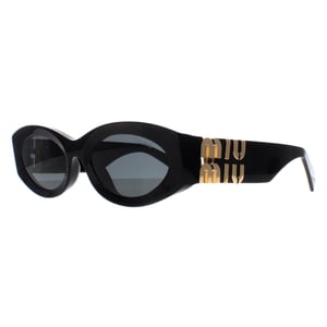 Miu Miu Oval Womens Black Dark Grey MU11WS
