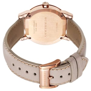 Burberry BU9109 Rose Gold Tone Beige Check Dial dameshorloge