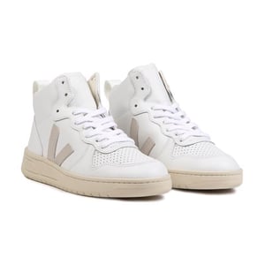 V-15 Sneakers - Veja - Vit/Beige - Läder