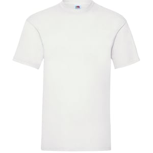 Fruit Of The Loom | Kortärmad t-shirt med rund hals för herrar - vit (5-pack)