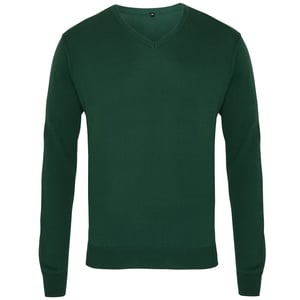 Premier Mens V-Neck Knitted Sweater (Bottle)