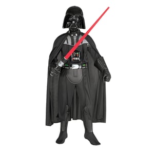 Star Wars Jongens Deluxe Darth Vader Kostuum (Zwart)