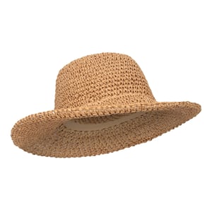 Mountain Warehouse Dames/Dames rieten opvouwbare zonnehoed (Donker Beige)