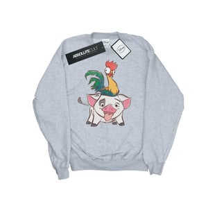 Disney Heren Moana Hei Hei en Pua Sweatshirt (Sportgrijs)