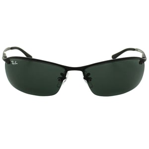 Ray-Ban Wrap Mens Matt Black Green Sunglasses RB3183