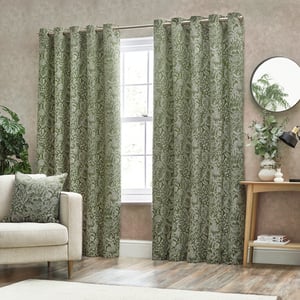 Wylder Bali Botanical Jacquard Eyelet Curtains