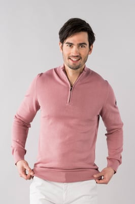 PRESLY & SUN Lewis zip knitted pullover