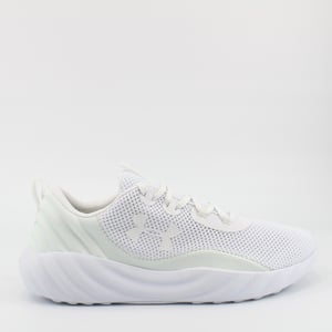 Under Armour Charged Will White Textile Mens Lace Up Trainers 3022038 101