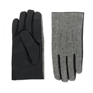 Dune Mens Otlo - Chevron Leather Gloves
