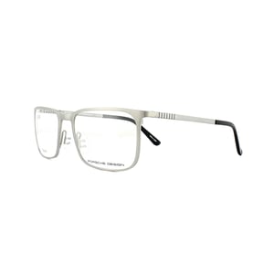 Porsche Design rechthoekige zilverherenglazen frames