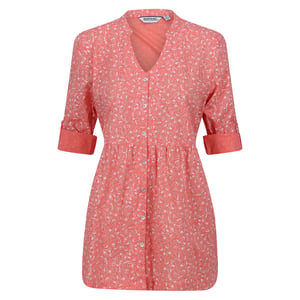 Regatta Dames/Dames Nemora Vogels Katoenen Blouse (Schelp Roze)
