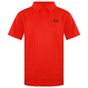 Under Armour  Collared Orange Kids Performance Tee Box Polo Shirt 1366429 296