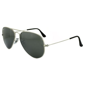 Ray-Ban Aviator Unisex Silver Grey Mirror Sunglasses