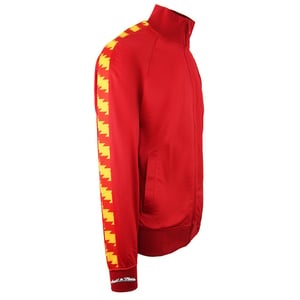 Mitchell & Ness Houston Rockets Träningsjacka Taped Top Röd Herr TRJKDA18017 HROSC