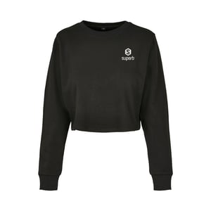 LogoHeart BY131 långärmad cropped sweatshirt för kvinnor