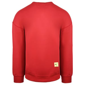 Puma x Michael Lau Long Sleeve Crew Neck Red Mens Graphic Sweatshirt 530351 22