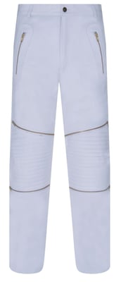 Mens Leather Zip Jeans-Ancona