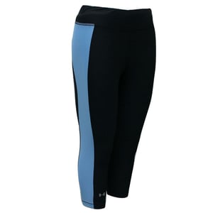 Under Armour HeatGear Stretch Taille Zwart Blauw Dames Capri Legging 1309652 008