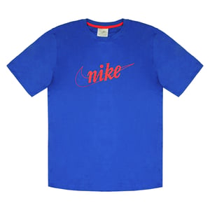 Nike Logo Kortärmad Crew Neck Blå T-shirt för herrar 692359 401