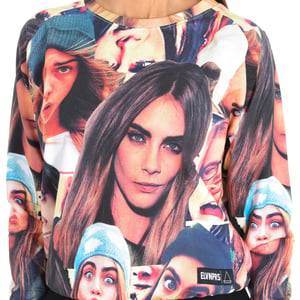 Women's long sleeve round neck sweatshirt 15S2LJ24