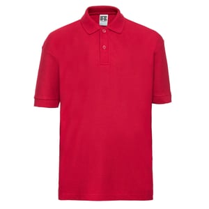 Russell Kinder/Kinder Piqué Poloshirt (Klassiek rood)