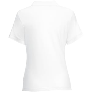 Fruit Of The Loom Vrouwen Dames-Fit 65/35 Poloshirt Korte Mouwen (Wit)