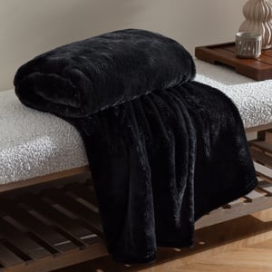 furn. Kallu Double-Sided Faux-Fur Throw