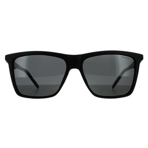 Polaroid Rectangle Mens Black Grey Polarised  90041091